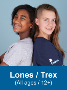 a lones girl and a trex girl