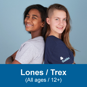 a lones girl and a trex girl