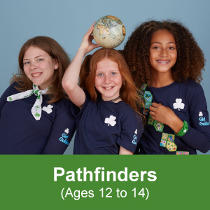 Two Girl Guides ages 12 to 14